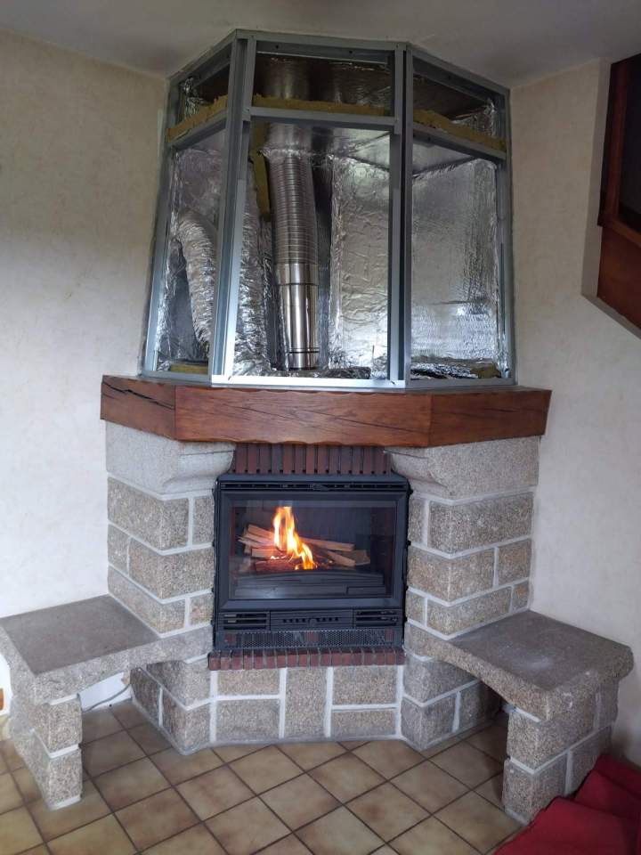 Pose de pierres naturelles	